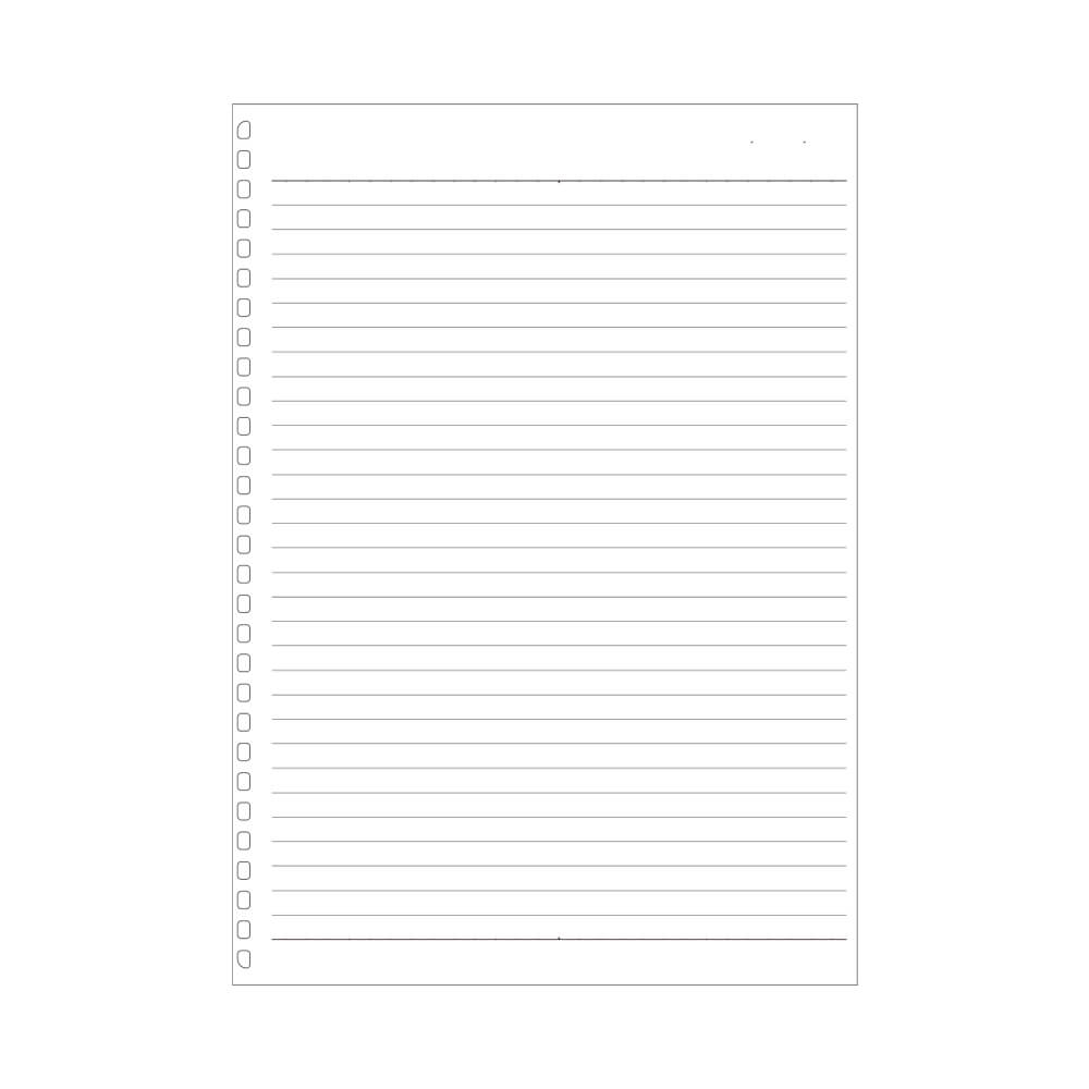 Refill Paper for Twist Notebook and Open Ring Notebook