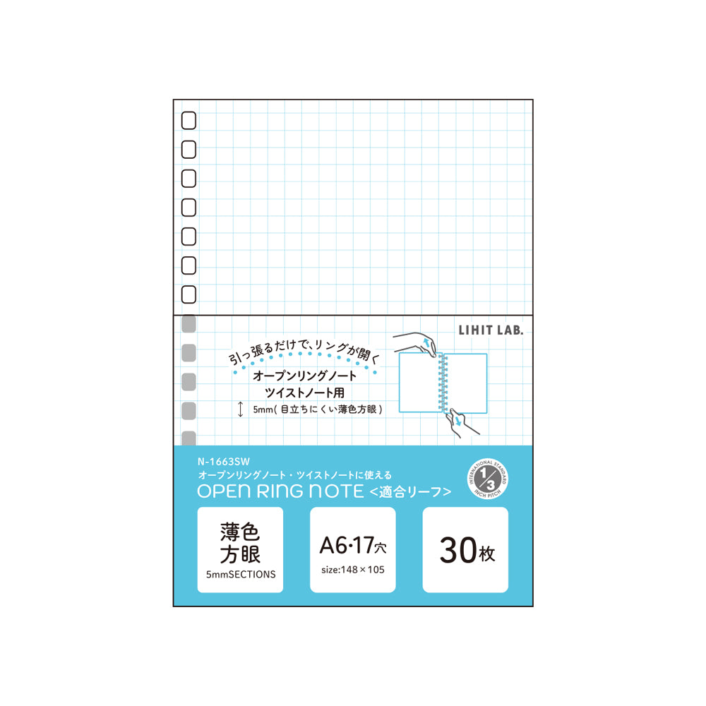 Refill Paper for Twist Notebook and Open Ring Notebook