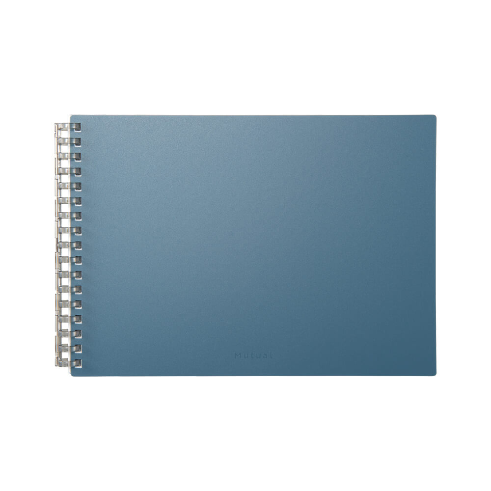 Mutual Open Ring Note Books Slate Blue