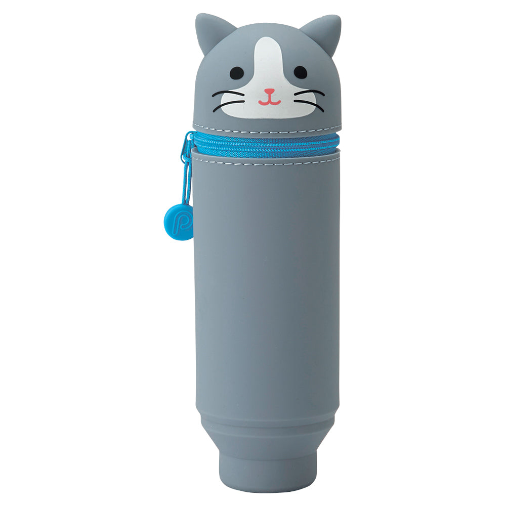 PuniLabo Stand Pen Stand Gray Cat