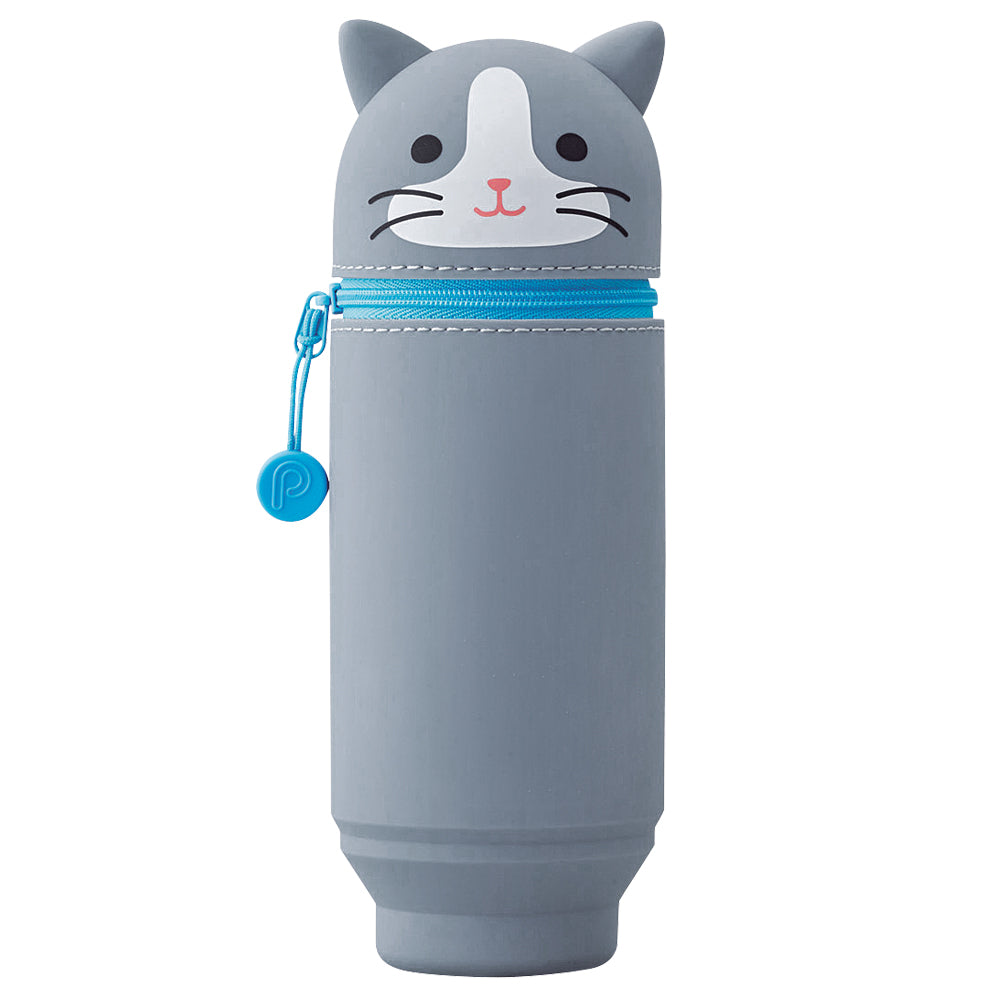 PuniLabo Stand Pen Stand Gray Cat