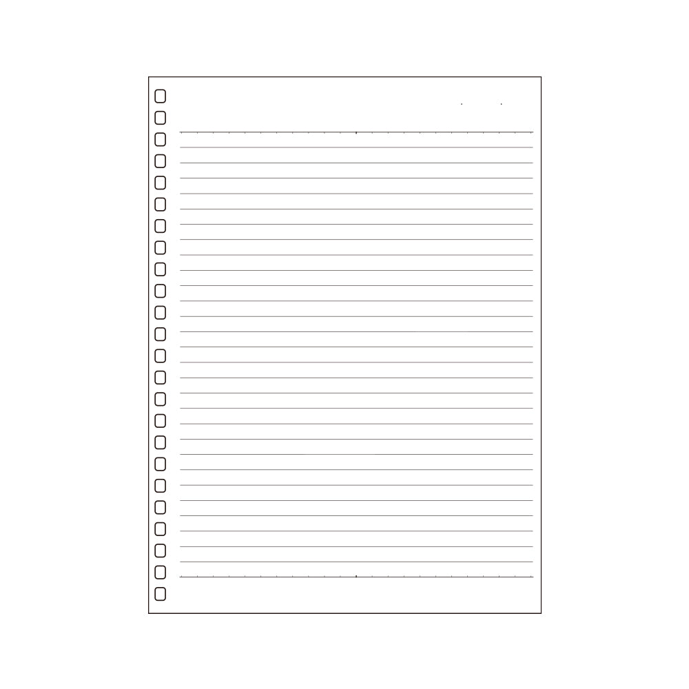 Refill Paper for Twist Notebook and Open Ring Notebook
