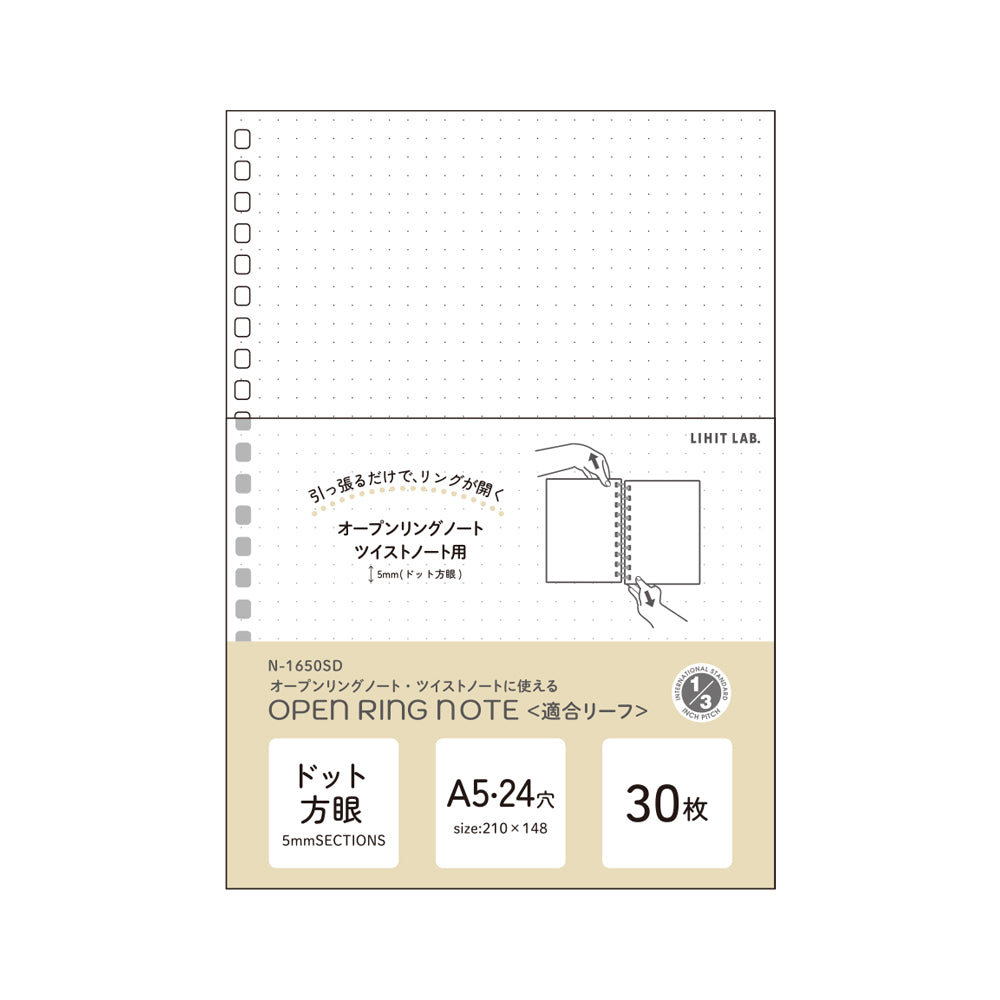 Refill Paper for Twist Notebook and Open Ring Notebook