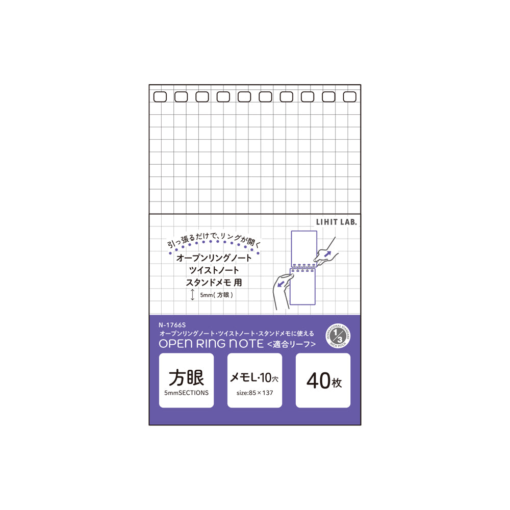Refill Paper for Twist Notebook and Open Ring Notebook